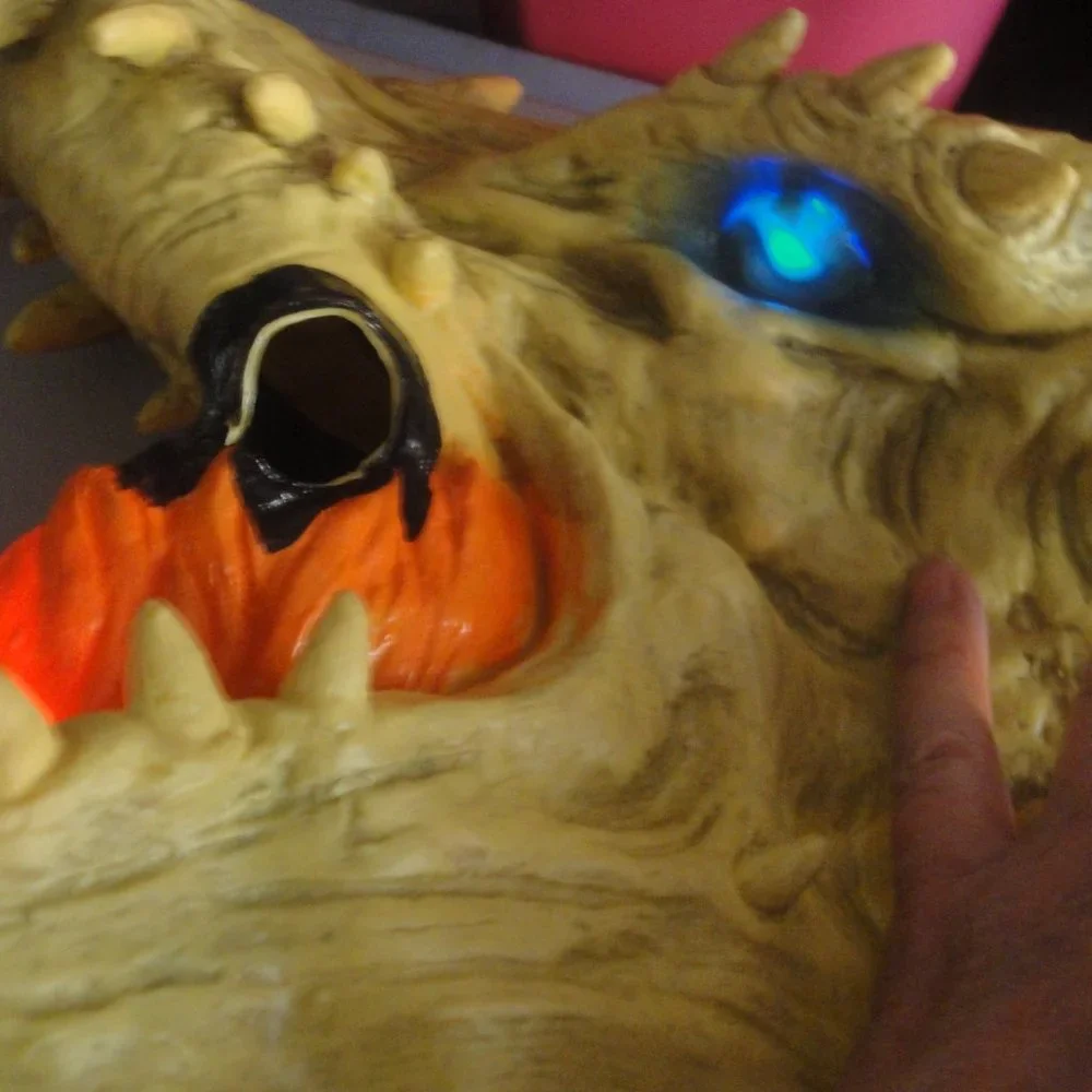 Hyde & Eek! Skeletal Dragon Costume that lights up and has sound Unisex …